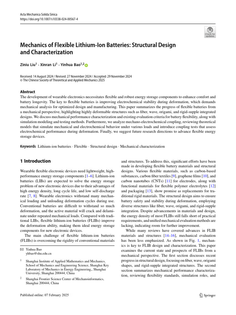 2024-Mechanics of Flexible Lithium-Ion Batteries Structural Design ...