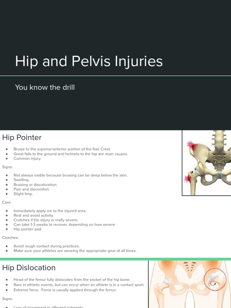 Injuries To The Hip and Pelvis | PDF | Hip | Pelvis