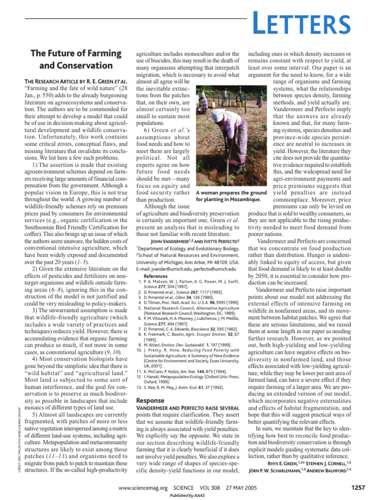 农业与保护的未来The Future of Farming and Conservation_2005 | PDF | Smallpox ...