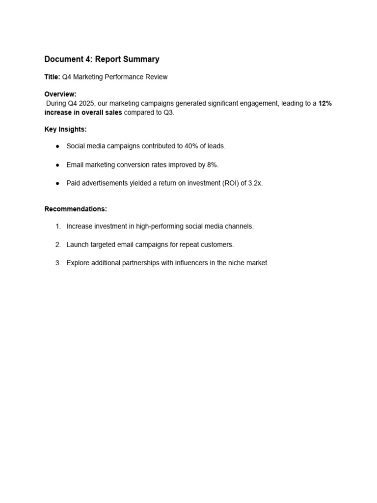 Document 4 - Report Summary | PDF