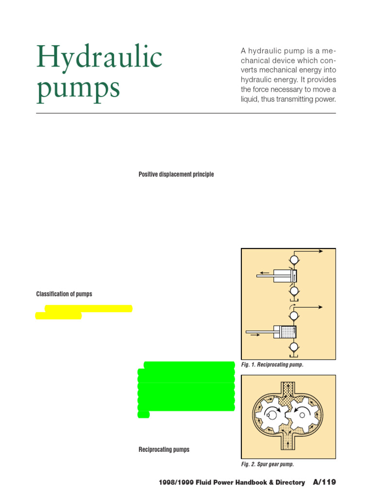 Hydraulic Pumps | PDF | Pump | Gear