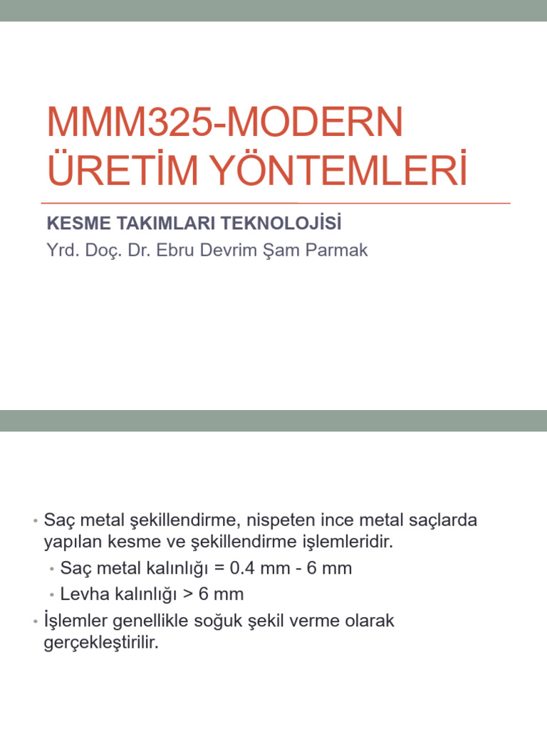 Sac Metalin Islenmesi | PDF