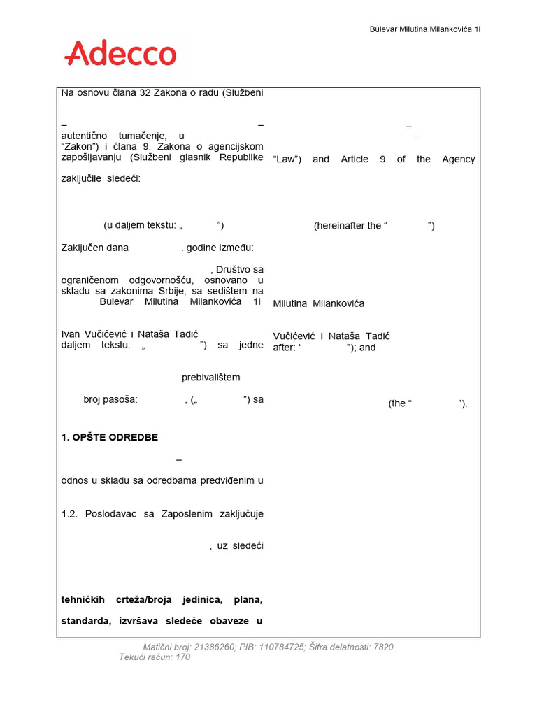 Sunil Yadav - EMPLOYMENT CONTRACT Production Operator 1 | PDF