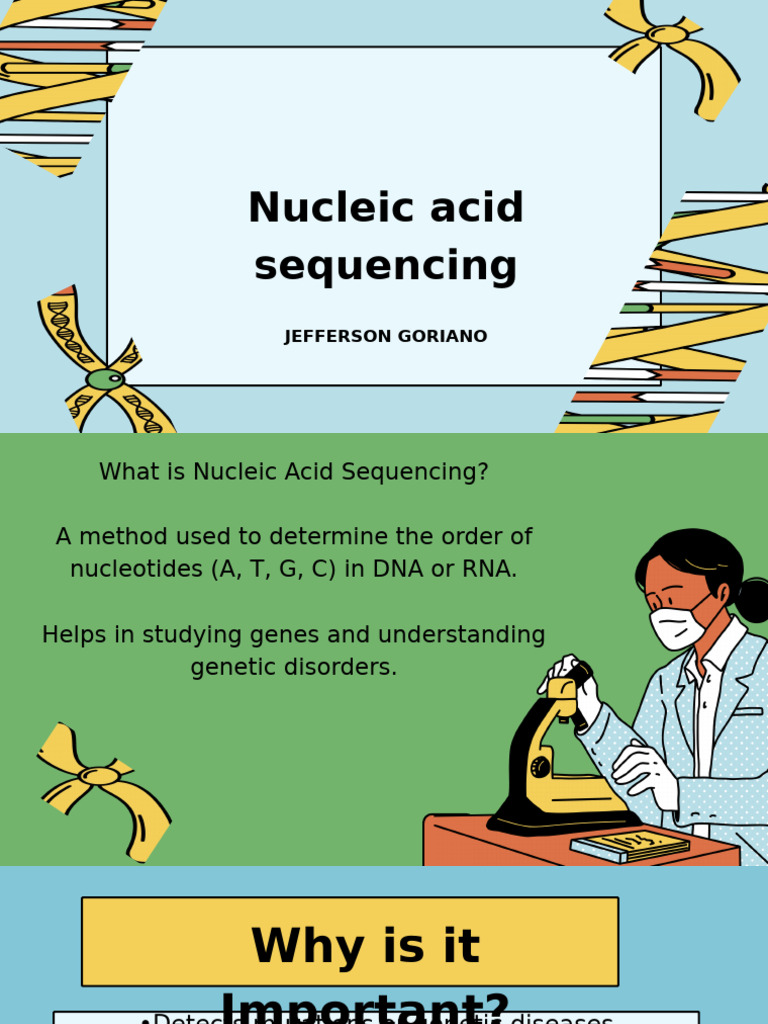 Nucleic Acid Sequencing GORIANO Pptx | PDF