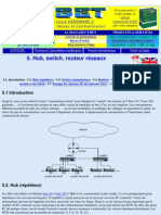 Hub, Switch, Routeur Réseaux