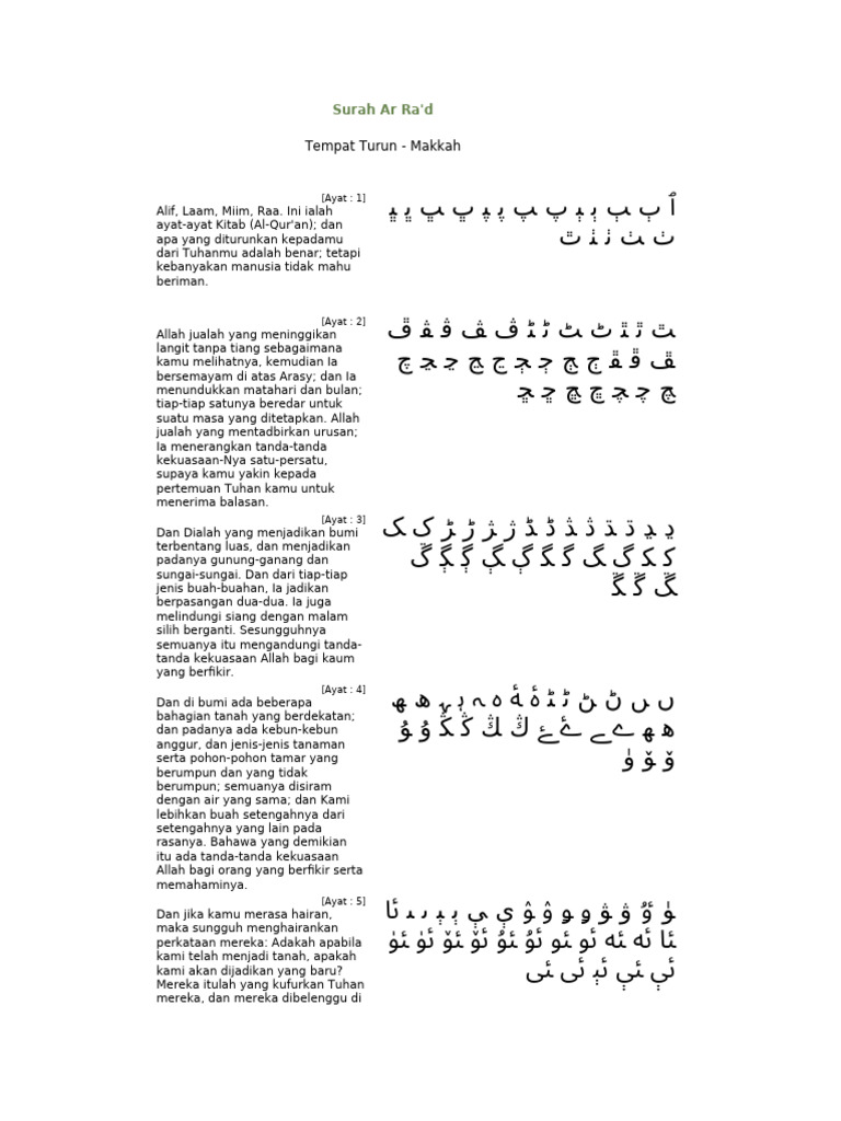 13-Surah Ar Ra | PDF