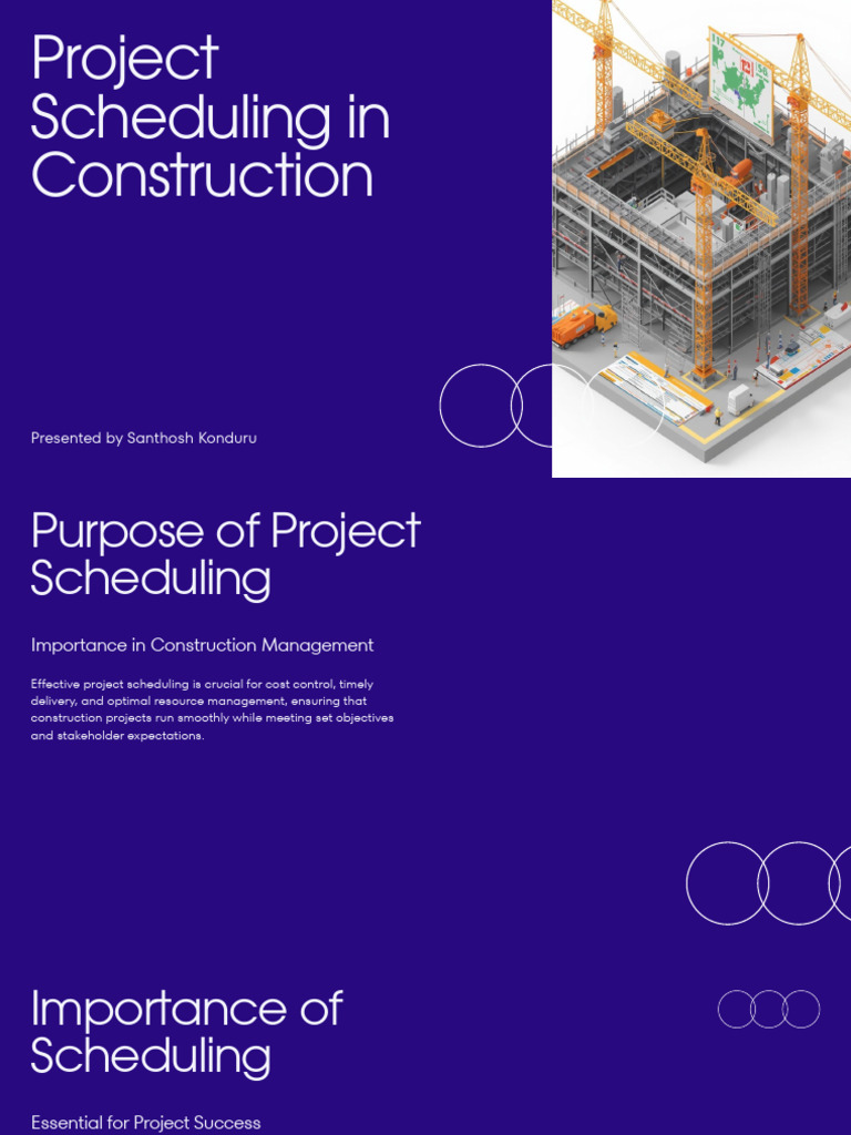 Project Management Scheduling in Construction | PDF | Project ...