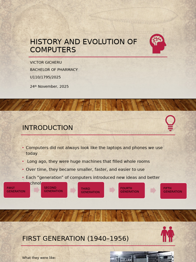 History and Evolution of Computers | PDF | Integrated Circuit ...