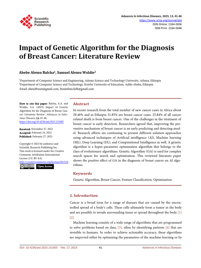 aid_2023022415235231_Published_ | PDF | Machine Learning | Genetic ...