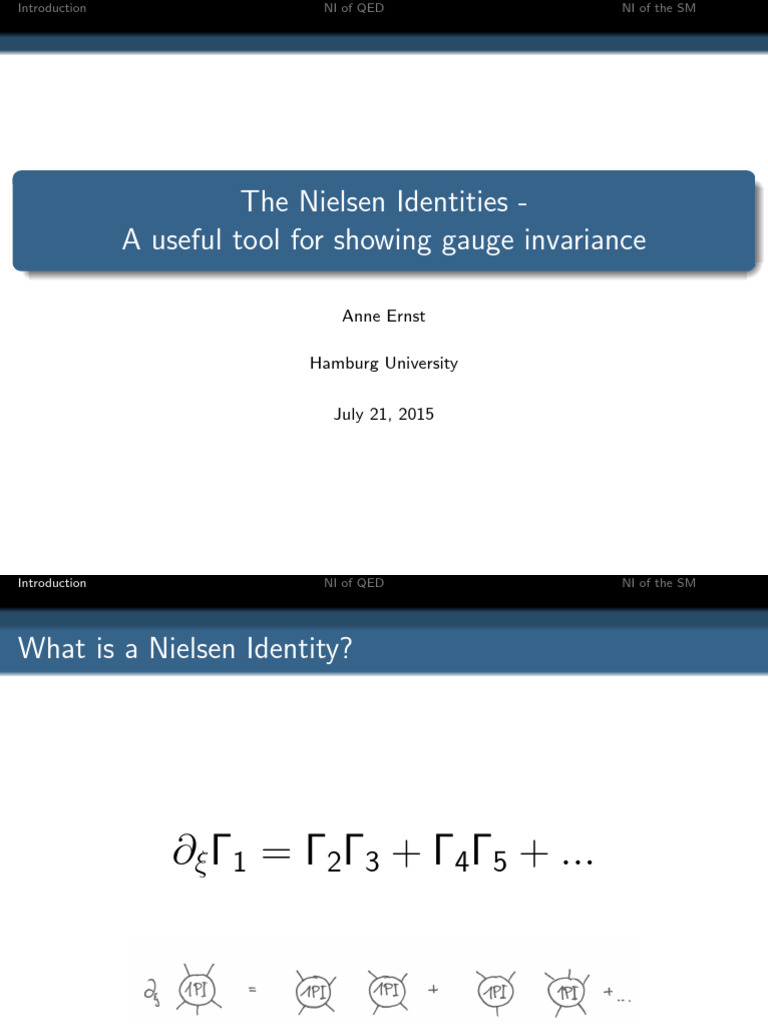 [Slides]the Nielsen Identities - A Useful Tool for Showing Gauge ...