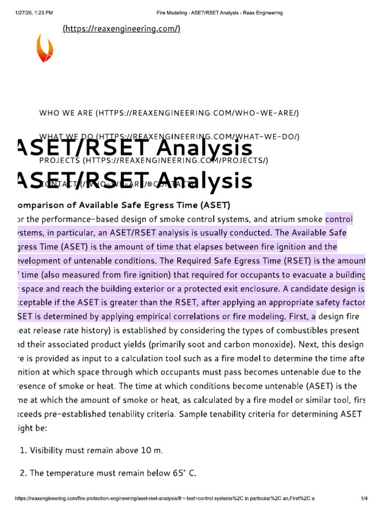 ASET RSET Analysis | PDF
