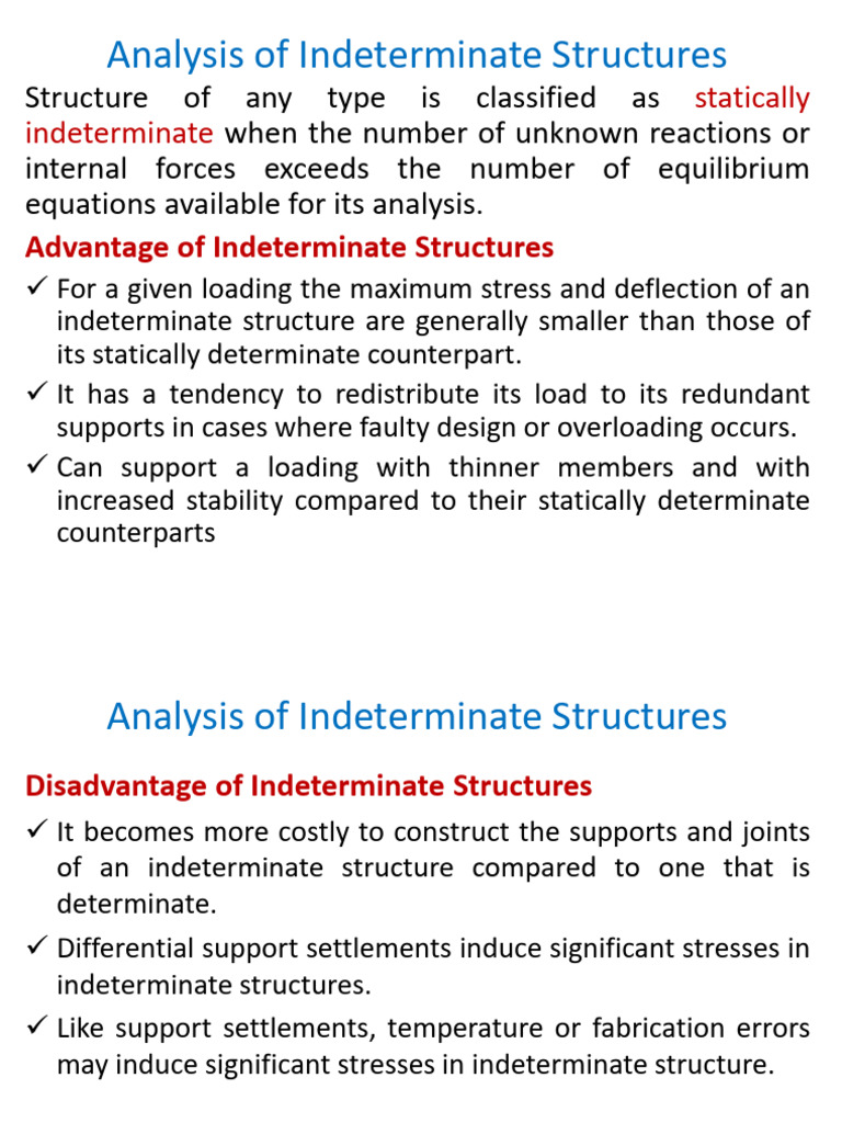 Chapter 4 Analysis of Indeterminate Structure ... | PDF | Bending ...