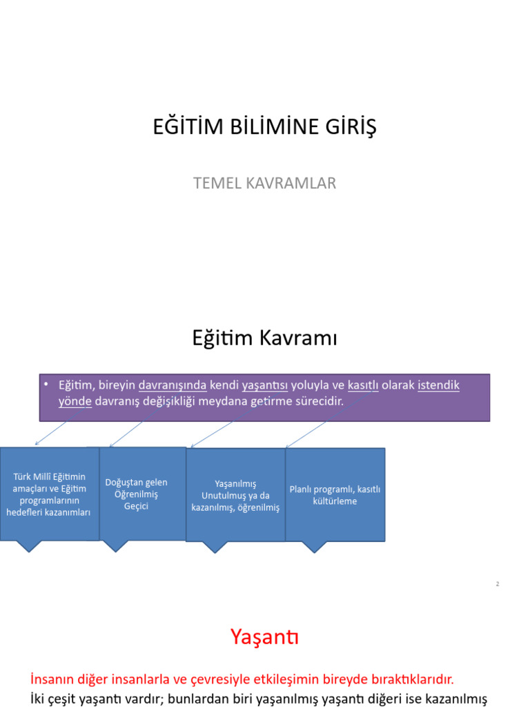 Temel Kavramlar | PDF