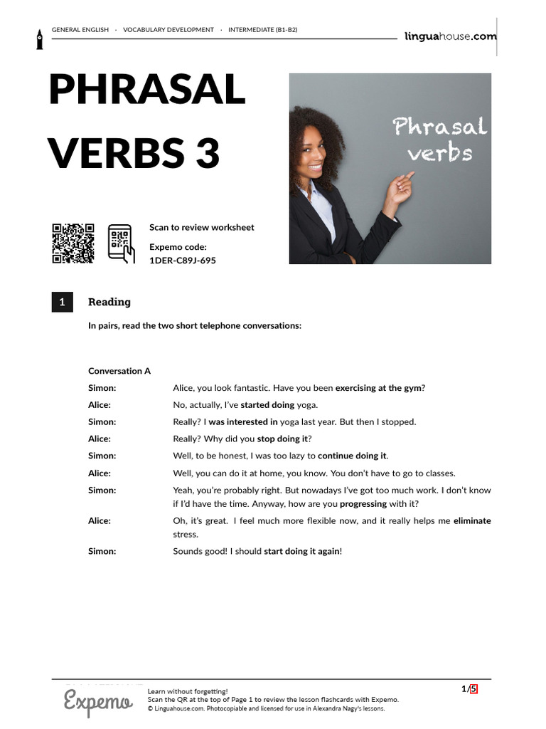 Phrasal Verbs 3 British English Student | PDF | Linguistics