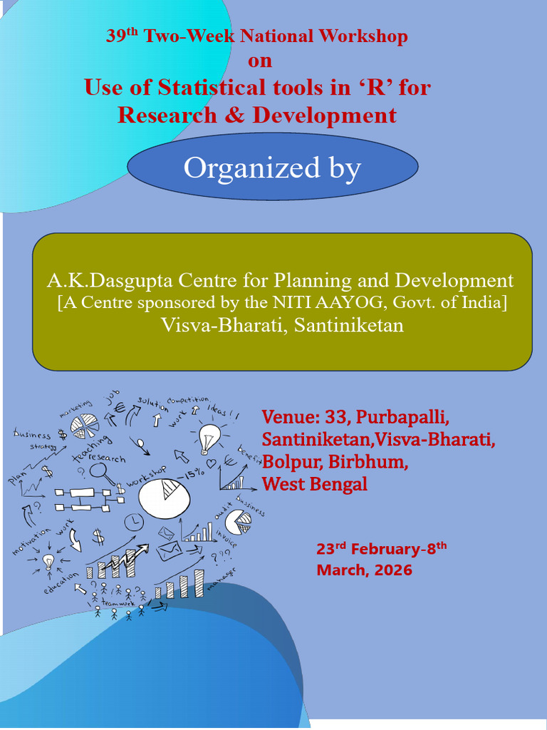 39th National Workshop On Use of Statistical Tools in R For Research ...