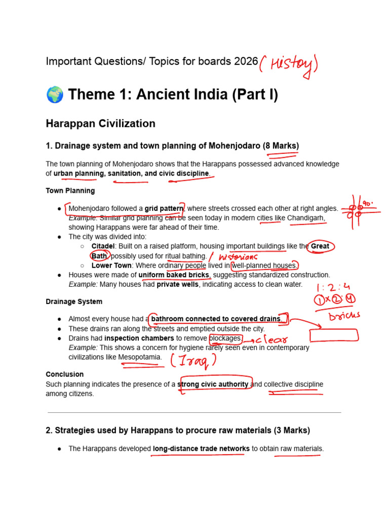 Important Questions - Topics For Boards 2026 | PDF | Ashoka | Bhakti