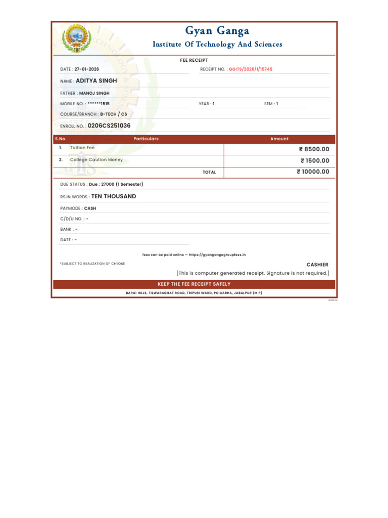 Gyan Ganga Group | PDF