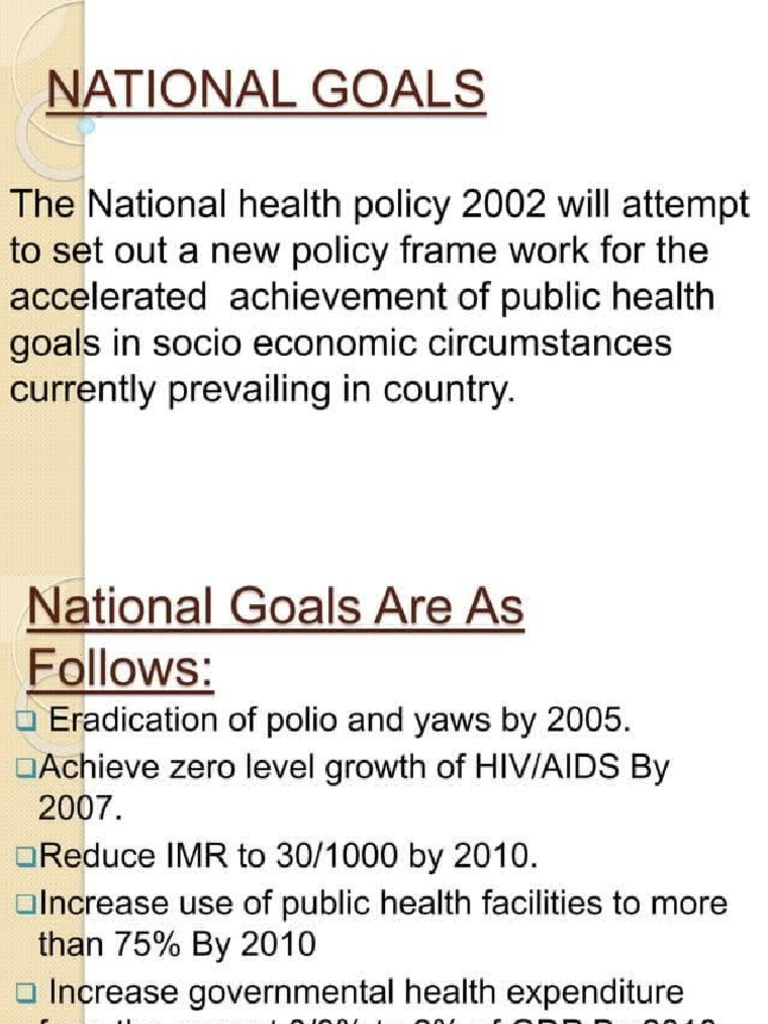 national goals | PDF