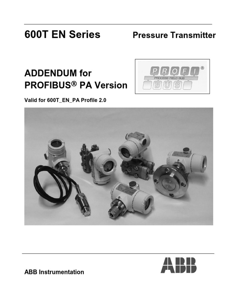 ABB 600 en Series DP Transamitter Addendum_600TPAP2 | PDF | Pressure ...