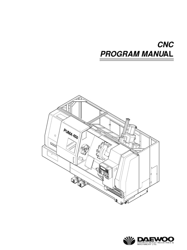 Daewoo Puma 450 CNC Programming Manual | PDF | Numerical