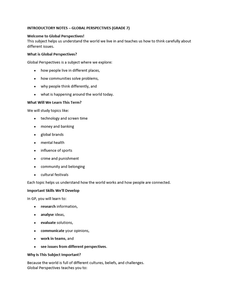 Introductory Notes | PDF