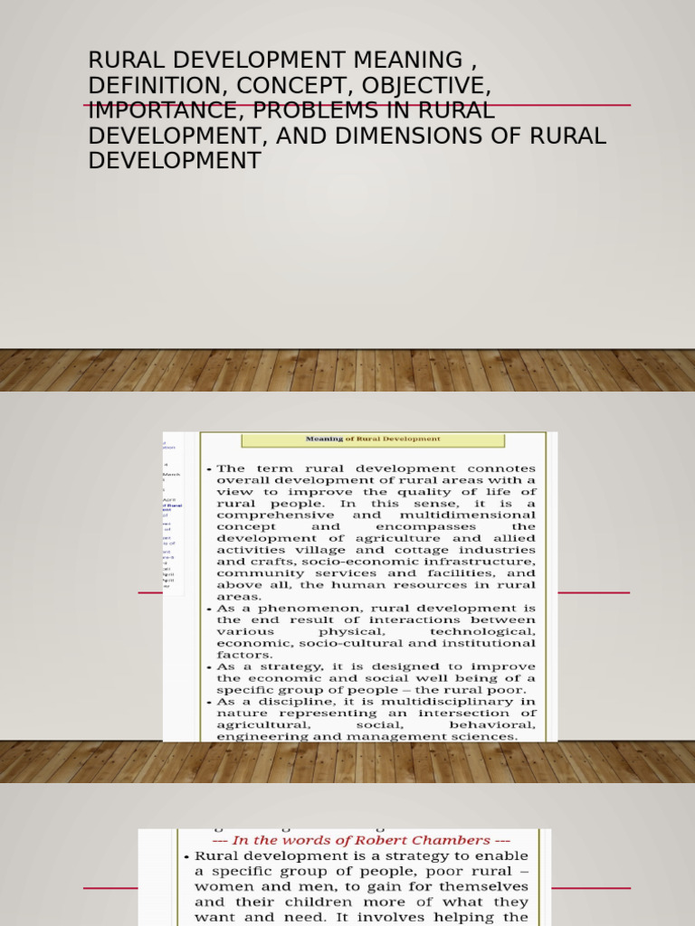 Rural Development | PDF