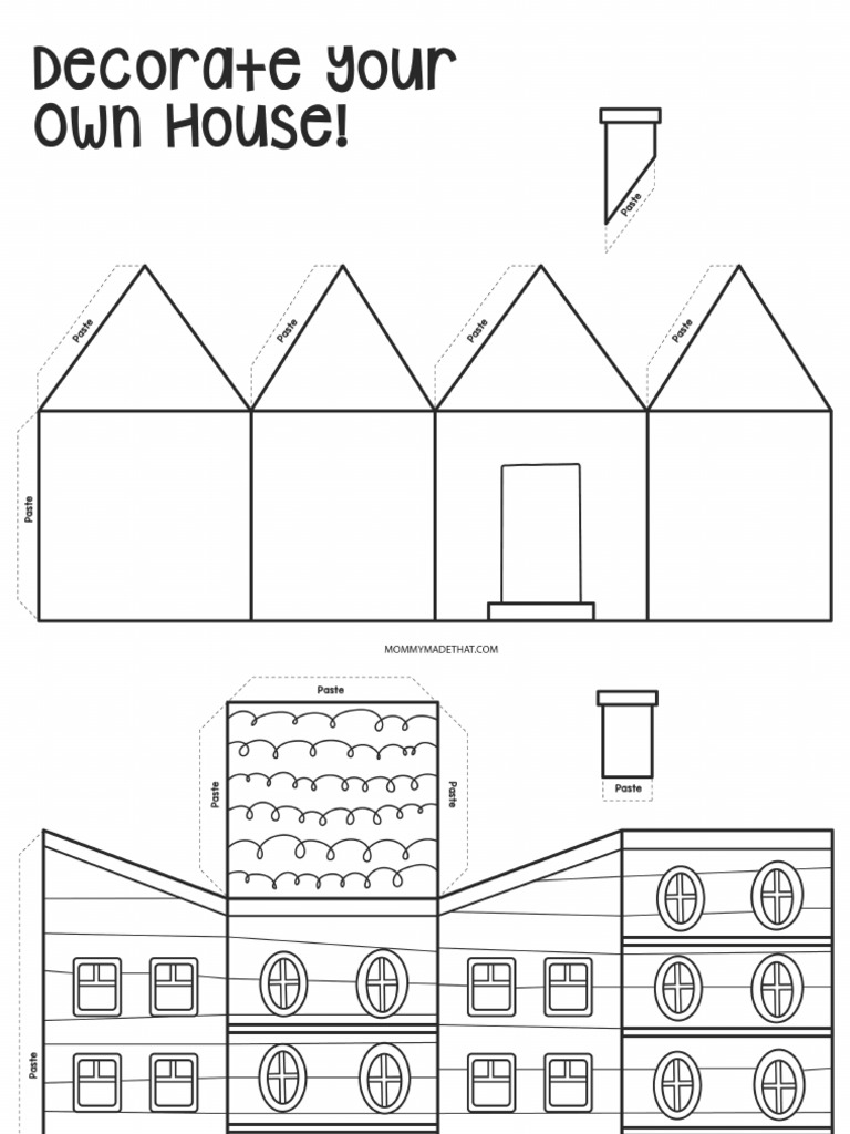 Paper House Template | PDF