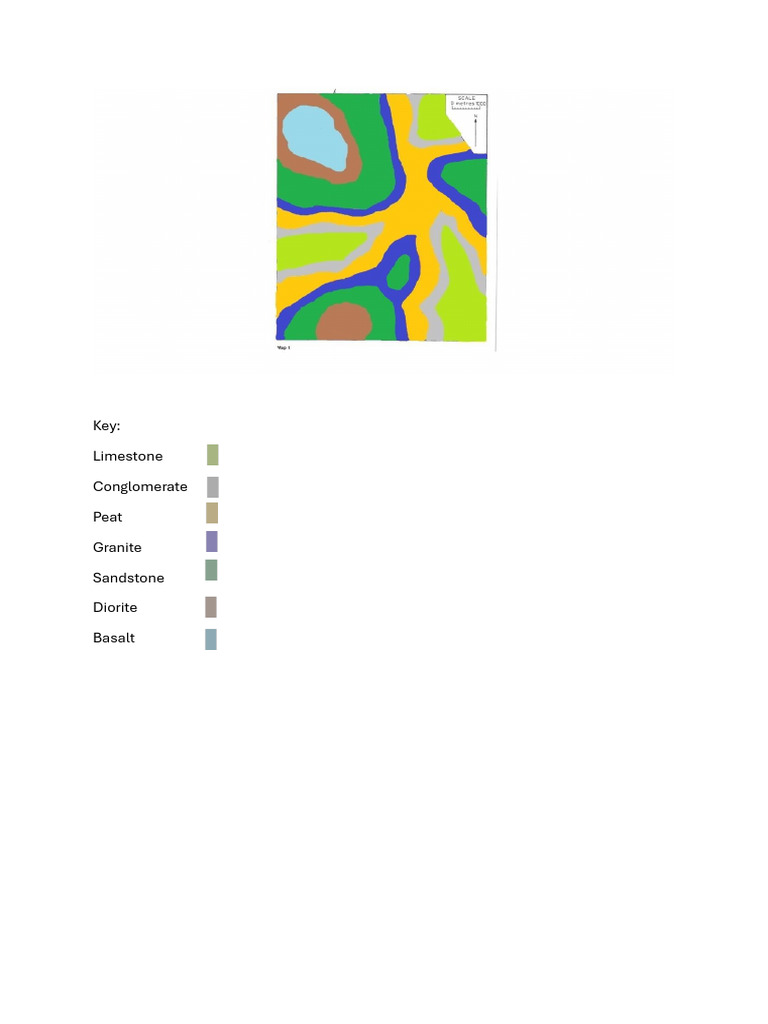 Contour Map With Key | PDF