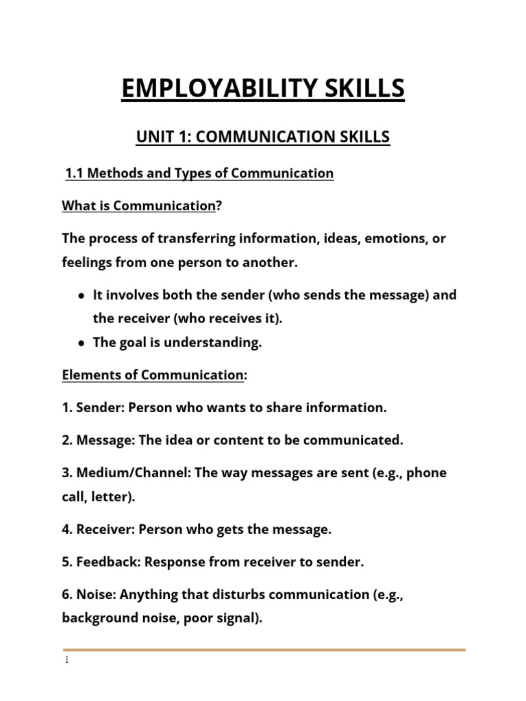 Class Notes | PDF | Communication | Entrepreneurship