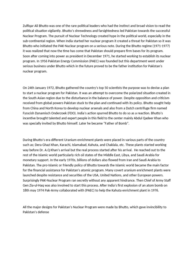 Zulfiqar Ali BH-WPS Office | PDF | Zulfikar Ali Bhutto | Pakistan