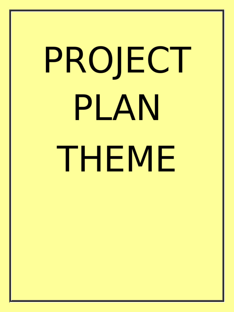 Project Plan | PDF