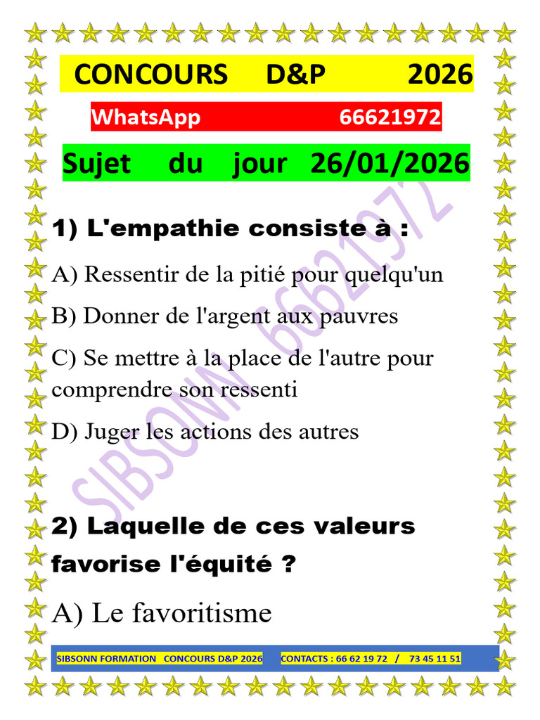 Sujet Janv | PDF | Paléolithique