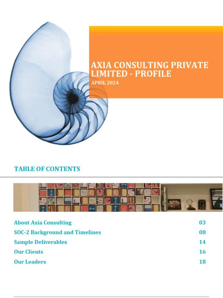 Axia Consulting IA Profile - Statiq | PDF | Audit | Business