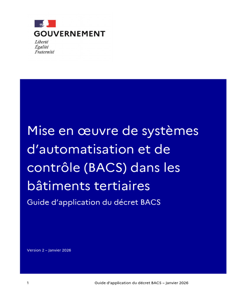 Guide Bacs Janvier 2026 | PDF | Interopérabilité | Efficacité énergétique