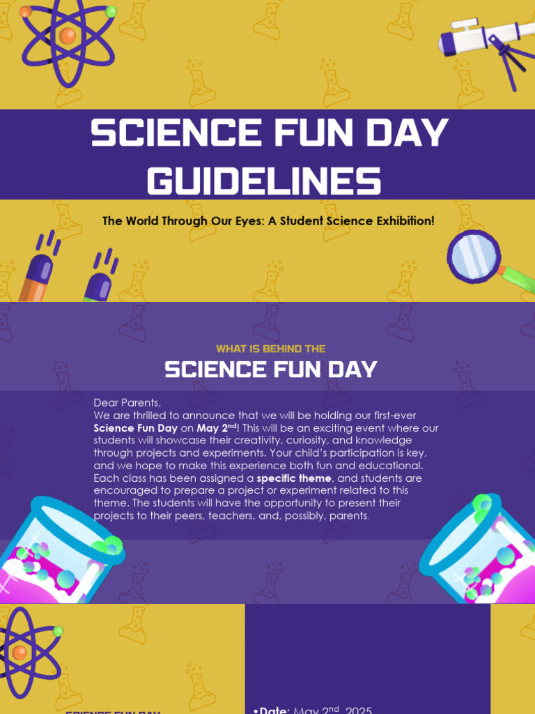 Science Day Guidelines - Grade 4-1 | PDF