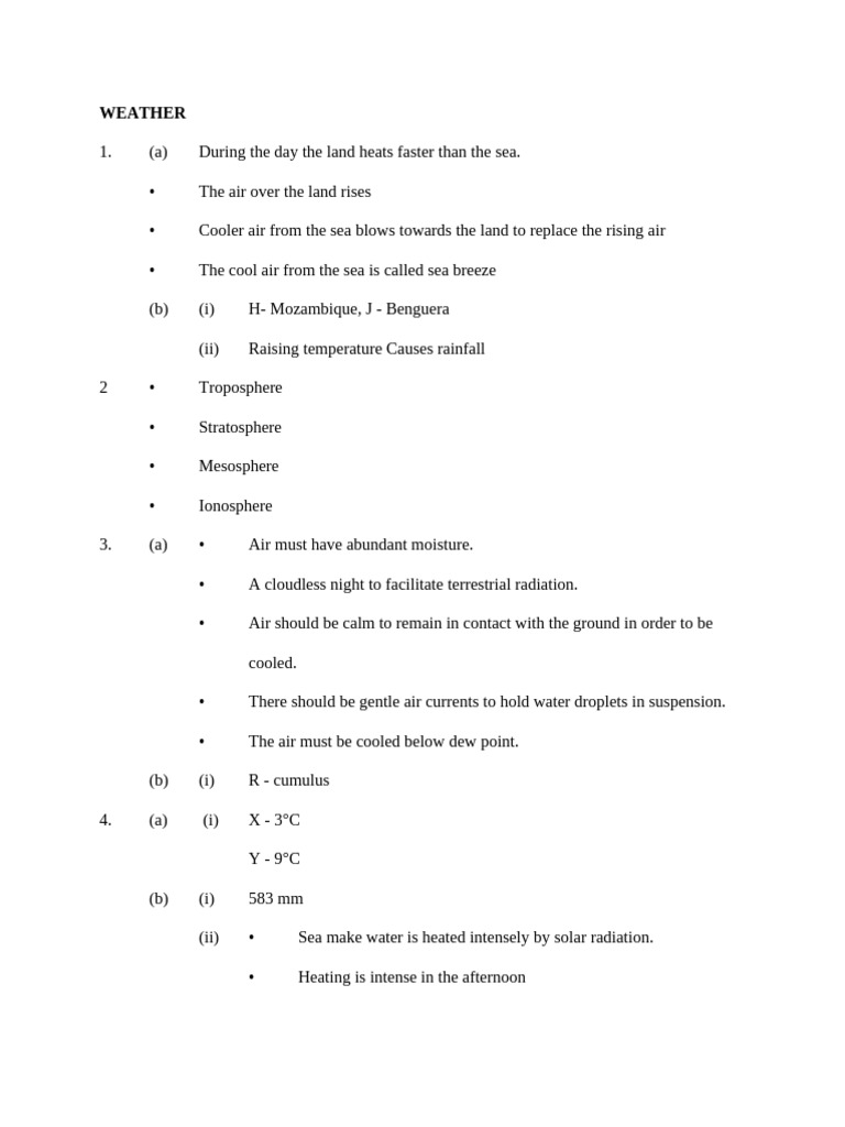 3. WEATHER A | PDF | Atmosphere Of Earth | Weather