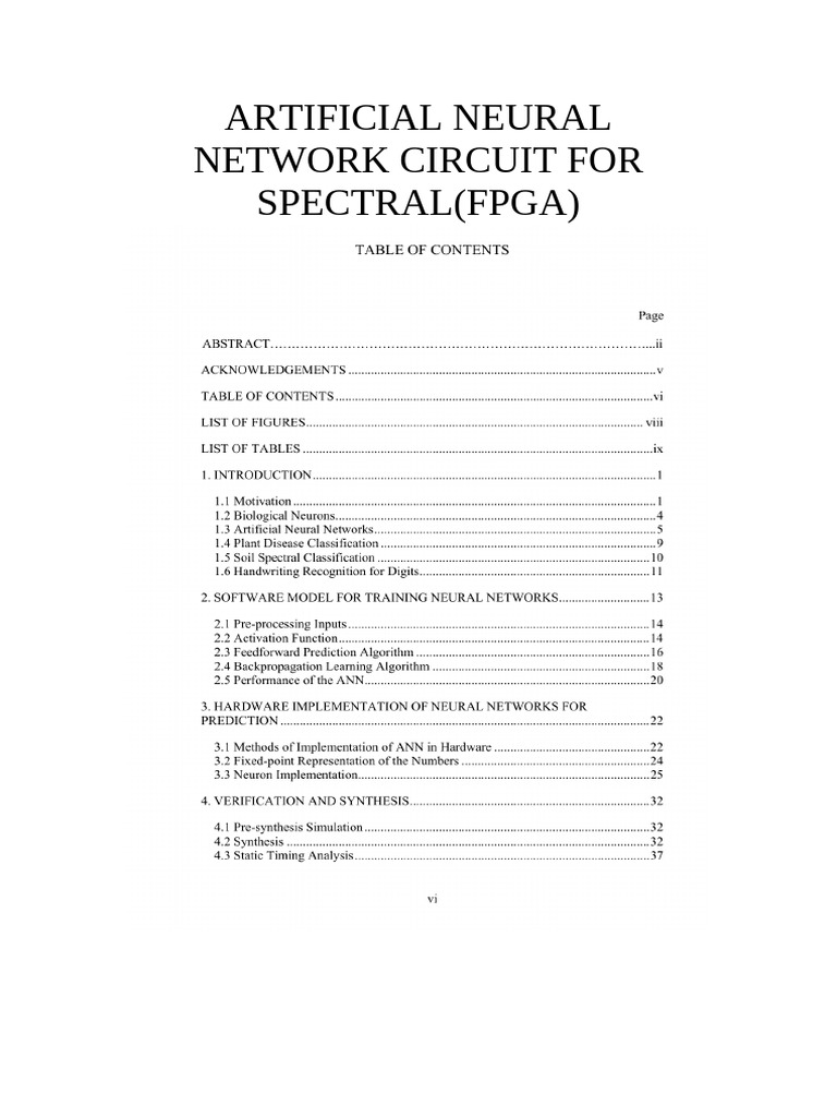 Artificial Neural Network Circuit For Spectral | PDF