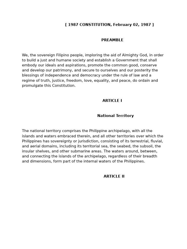 Constitution | PDF