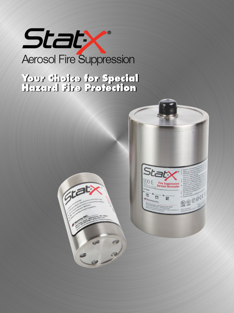 Stat X Brochure Merged | PDF | Firefighting | Fires