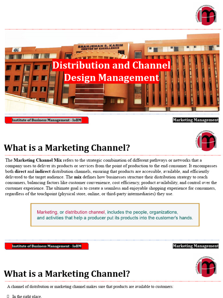 Distribution Channel Design Management | PDF | Marketing | Retail