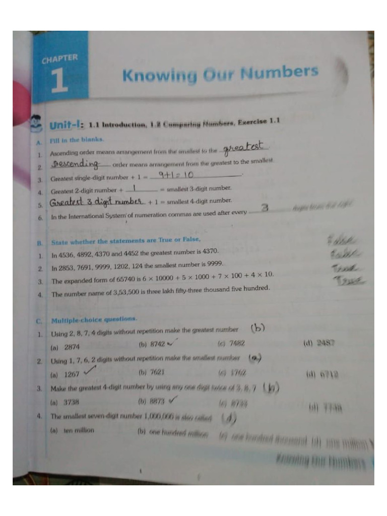 Knowing Our Numbers | PDF