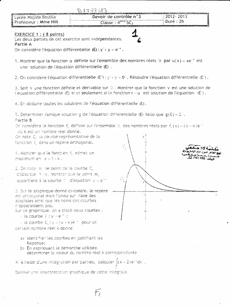 Devoir de Controle 3-1 | PDF