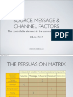 Source Message &amp; Channel Factors