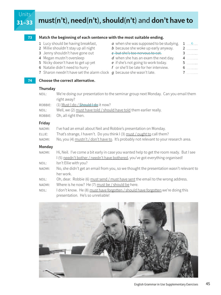 Grammar in Use - Intermediate - Exercises (2019) - 53-55 | PDF