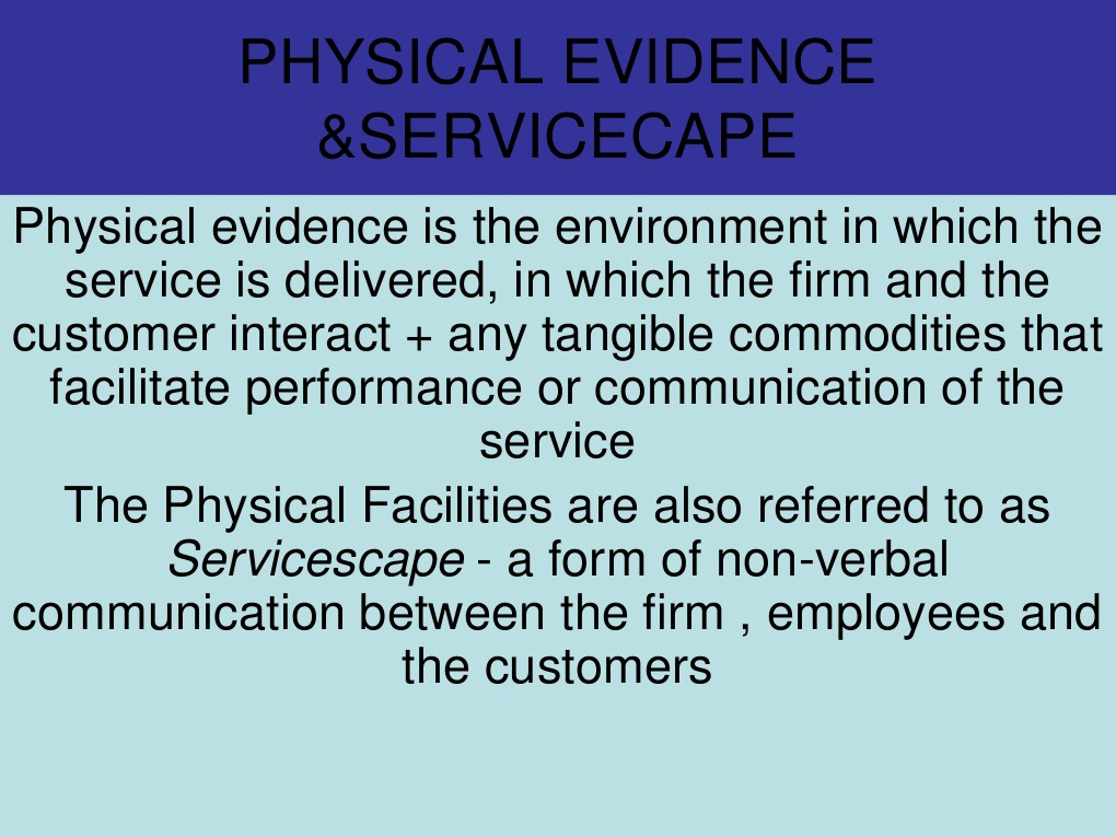 Physical Evidence & Servicecape Chpt11 | PDF