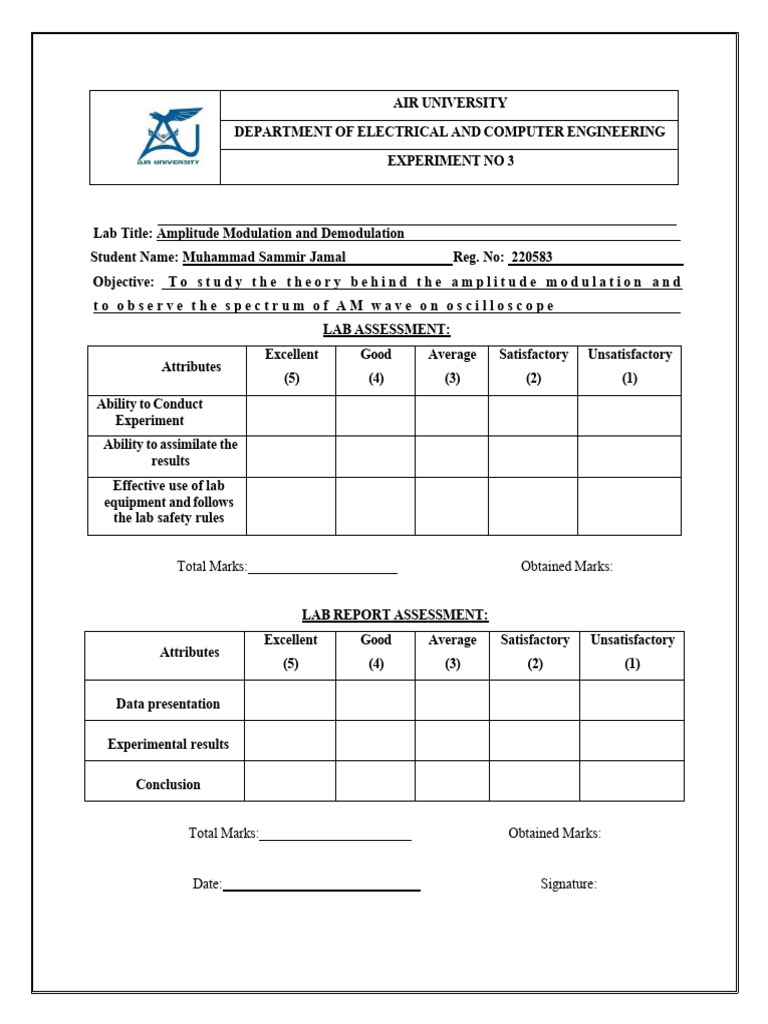 ADC Lab 3 | PDF | Detector (Radio) | Amplitude