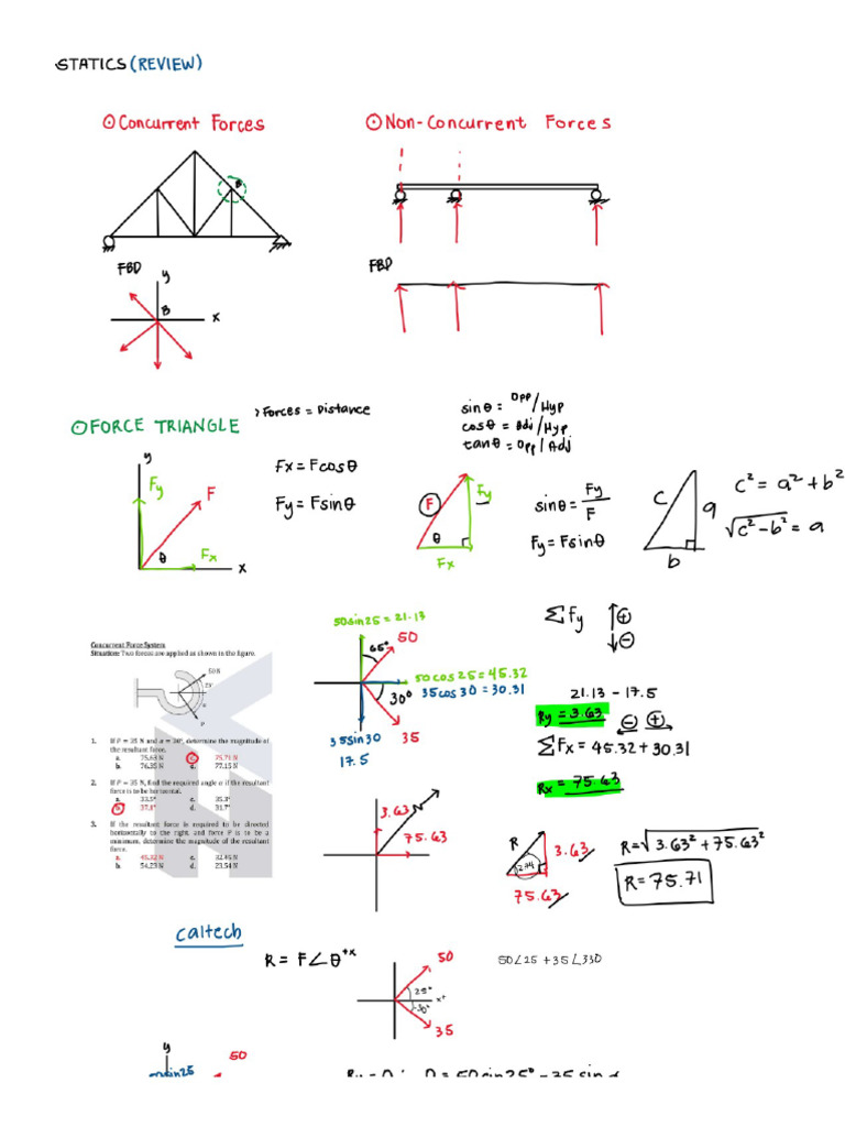 Statics Group Study | PDF