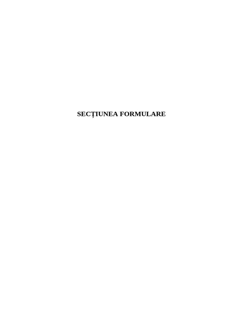 2.3. Sectiunea Formulare | PDF
