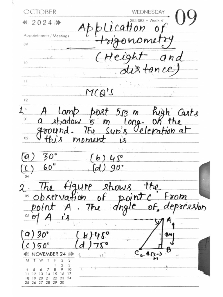 Some Applications of Trigonometry | PDF