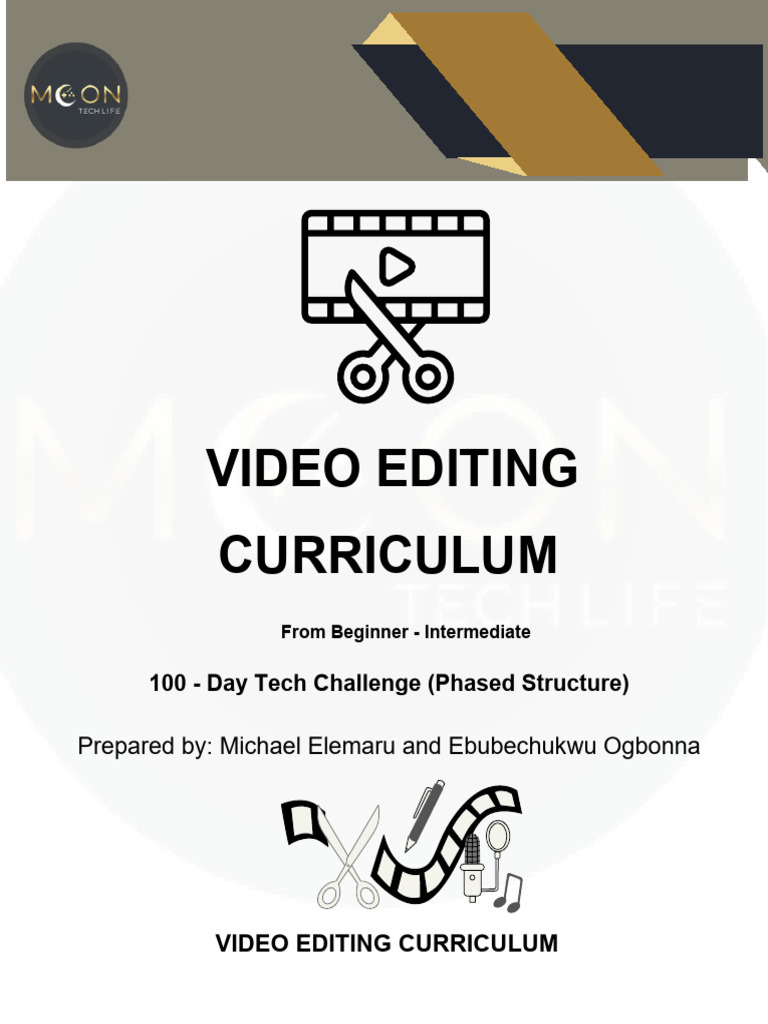 Video Editing Curriculum PDF | PDF | Editing